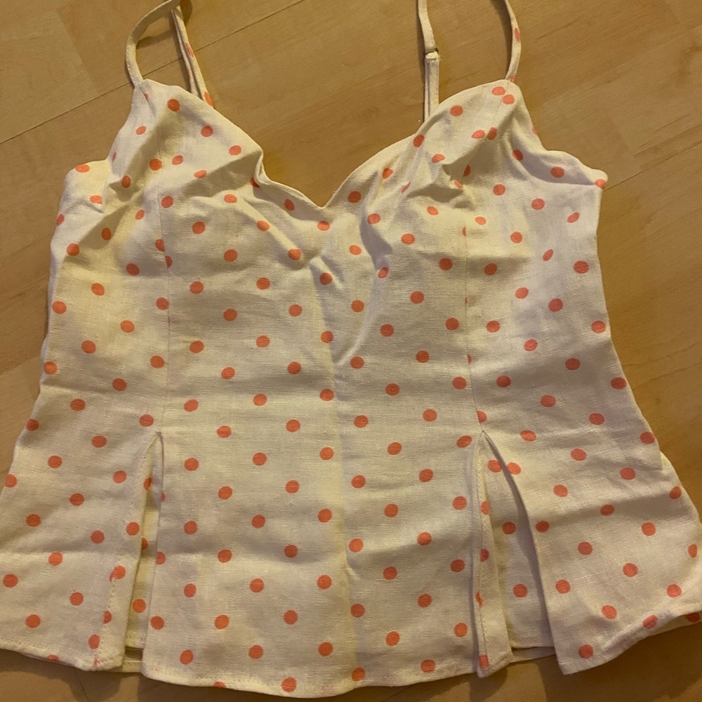 White polka dot Shirt!